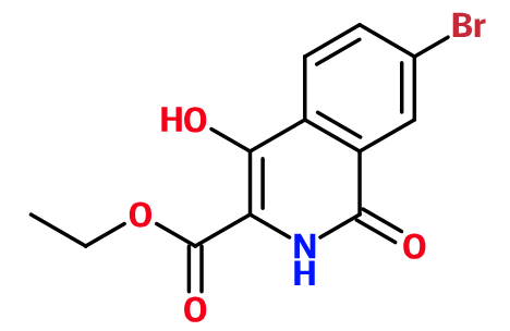 (image for) MCYQ0728 Ethyl 7-bromo-4-hydroxy-1-oxo-1,2-dihydroisoquinoline-3-carboxylate